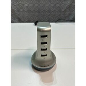 Sharper‎ Image USB Charging Station Dock 4 Ports 2.4a 1a Charger